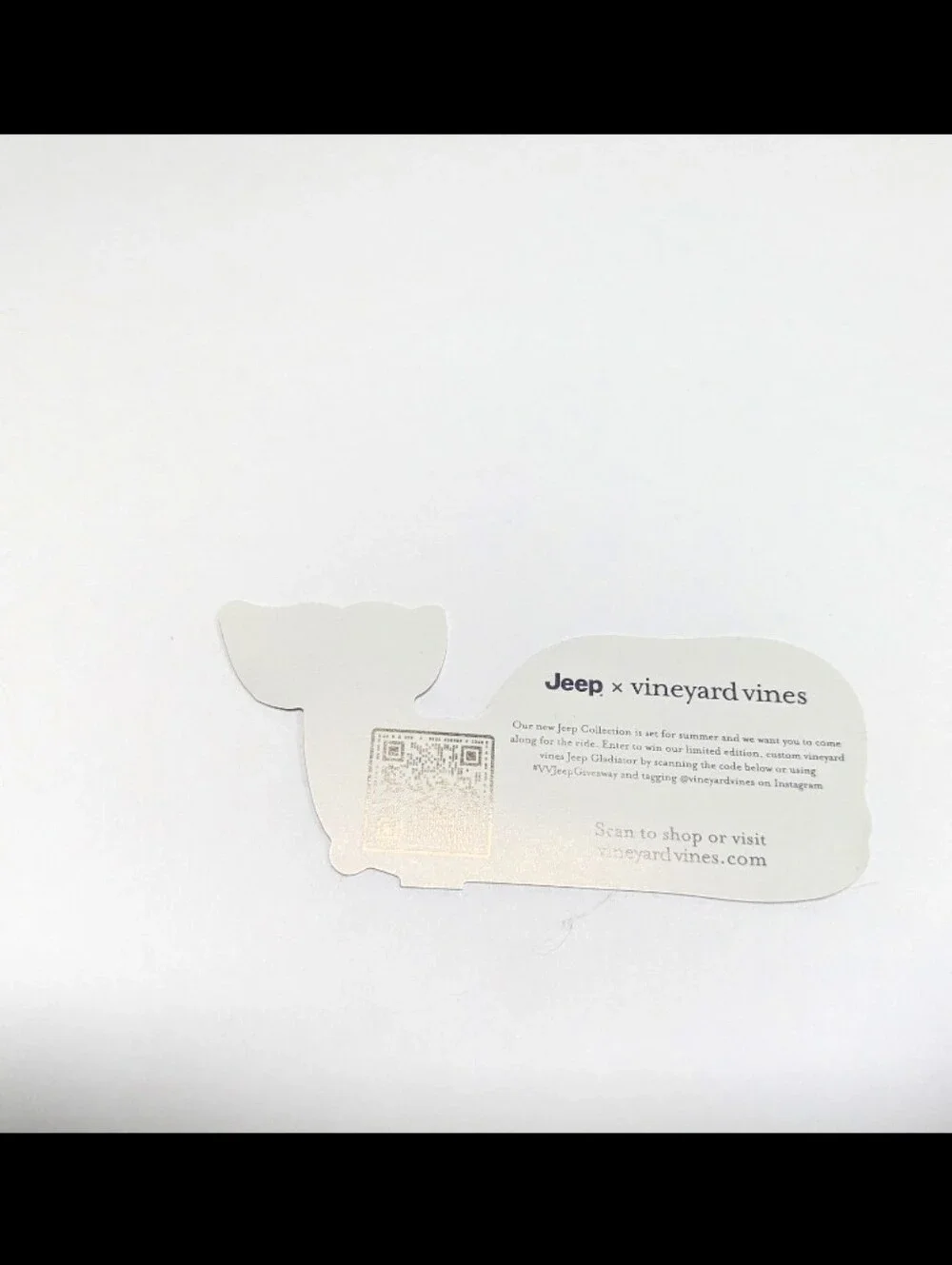 Vineyard Vines Black Jeep Logo Sticker for Phones & Accessories